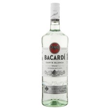 Bacardi Carta Blanca Rum 1 Liter Fles